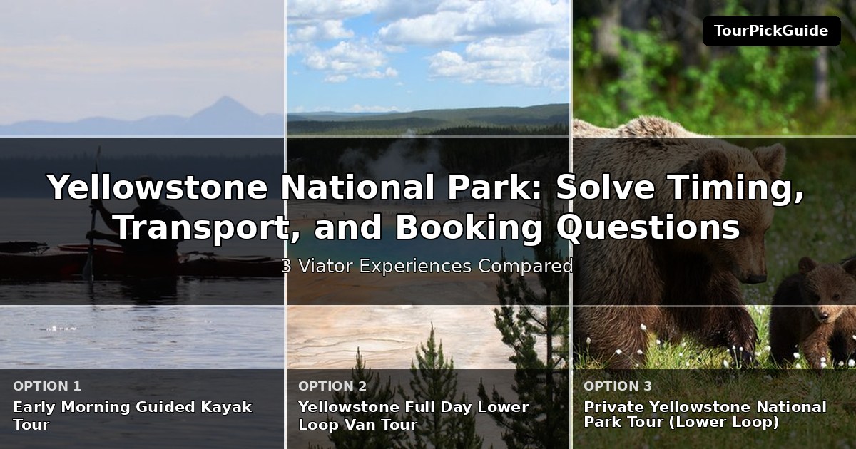 Yellowstone National Park tours for curious travelers – three Viator experiences compared