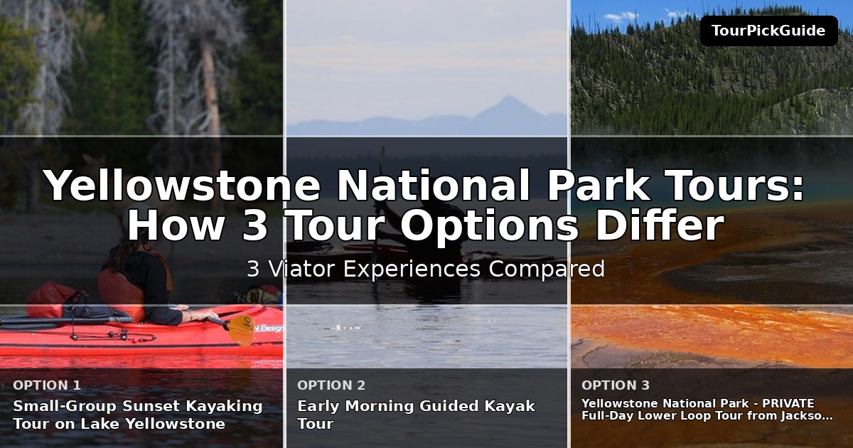 Yellowstone National Park tours – three Viator experiences compared