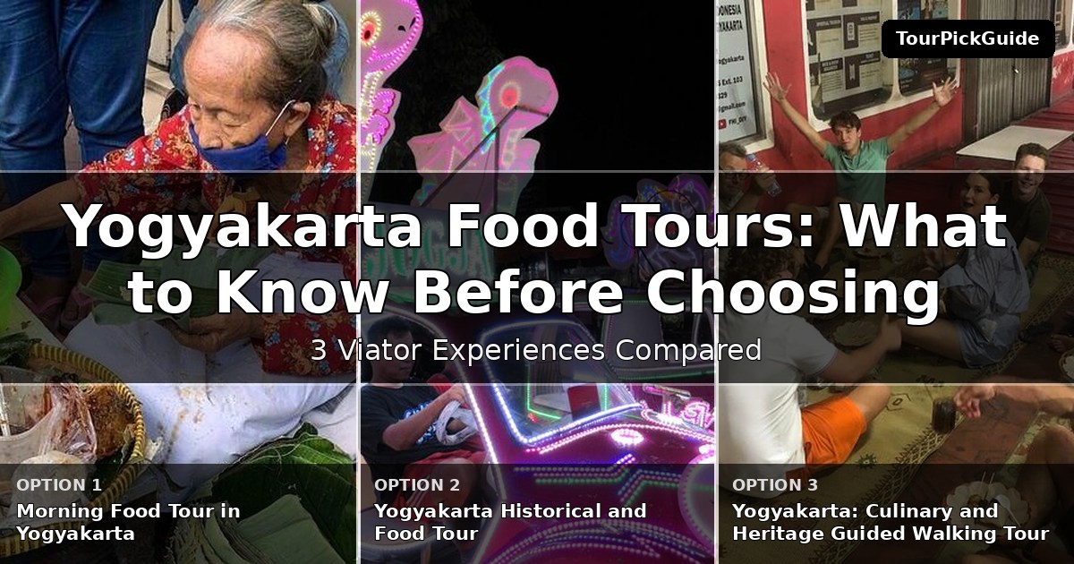 Yogyakarta food tours – three Viator experiences compared