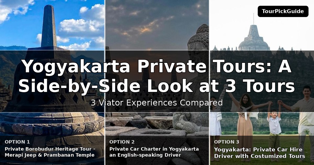 Yogyakarta private tours – three Viator experiences compared