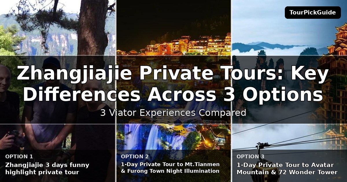 Zhangjiajie private tours – three Viator experiences compared