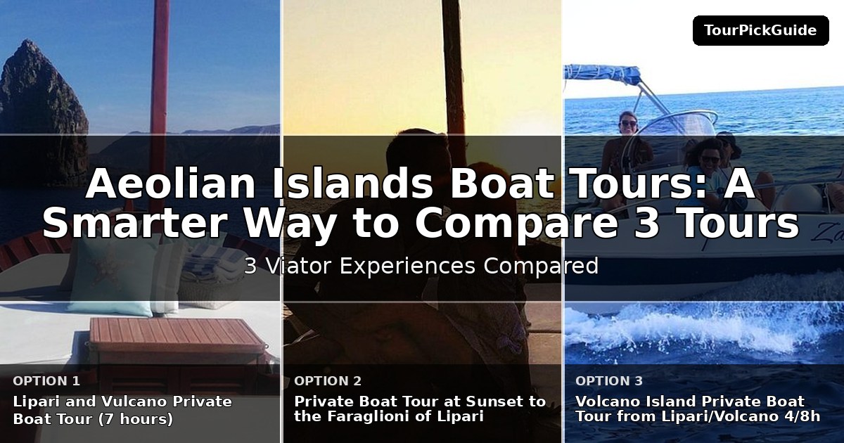 Aeolian Islands boat tours – three Viator experiences compared