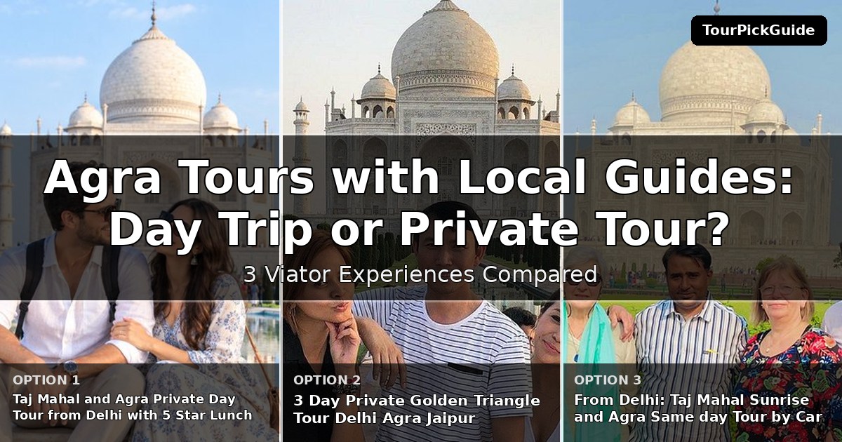 Agra tours with local guides – three Viator experiences compared