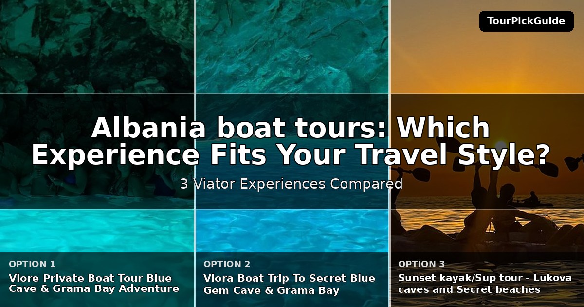 Albania boat tours – three Viator experiences compared