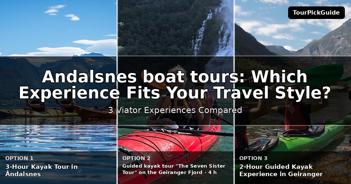 Andalsnes boat tours – three Viator experiences compared