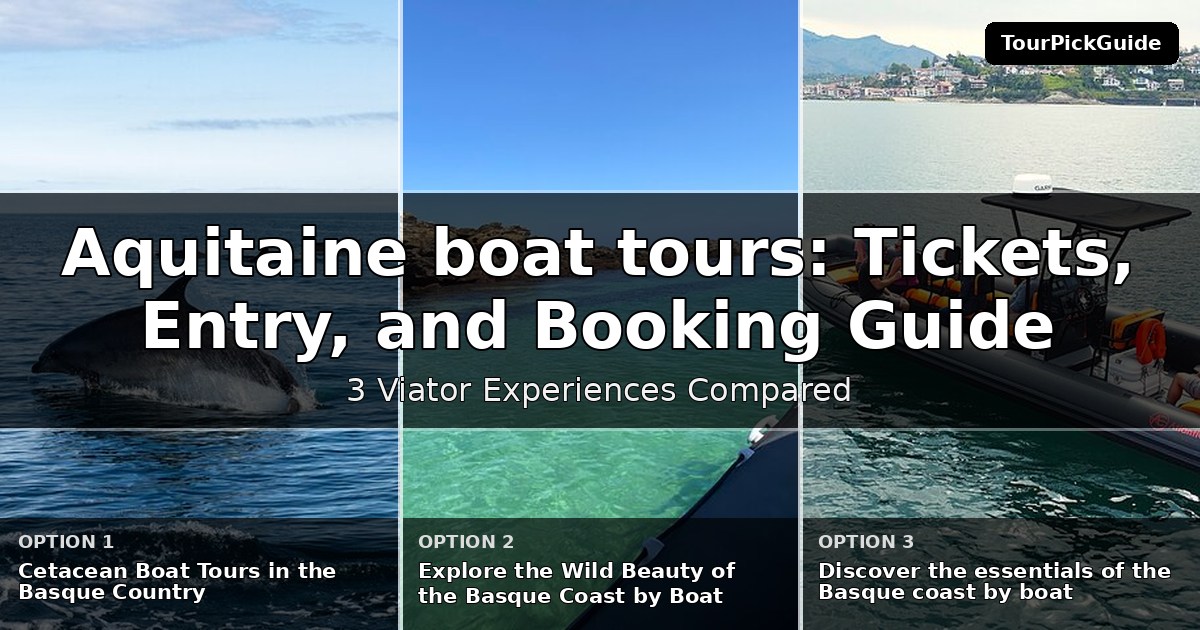 Aquitaine boat tours – three Viator experiences compared