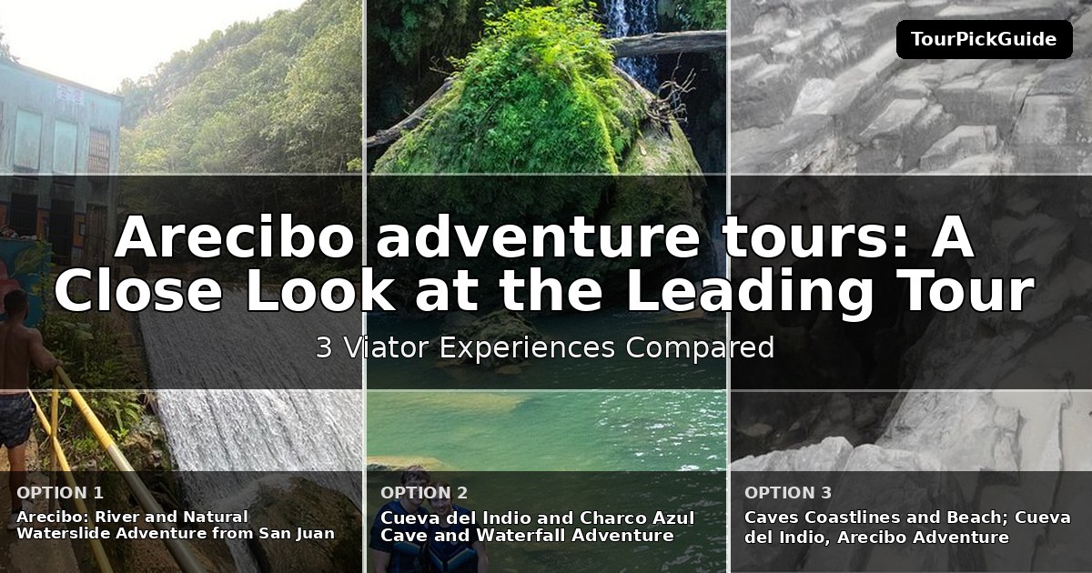 Arecibo adventure tours – three Viator experiences compared