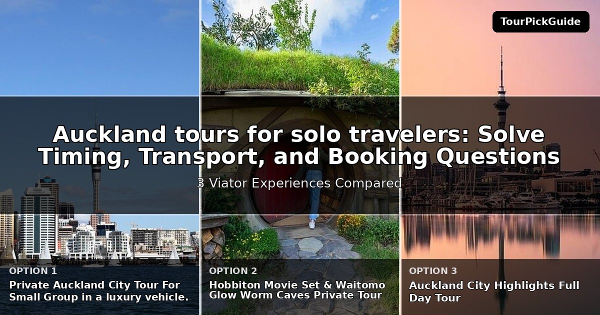 Auckland tours for solo travelers – three Viator experiences compared