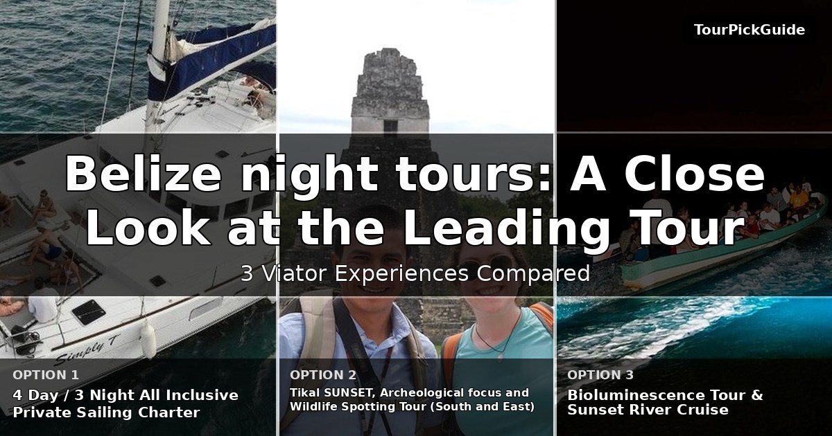 Belize night tours – three Viator experiences compared