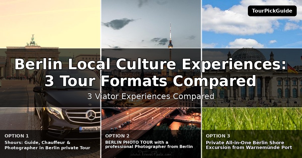 Berlin local culture experiences – three Viator experiences compared