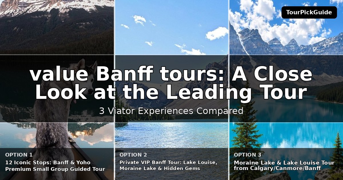 best value Banff tours – three Viator experiences compared