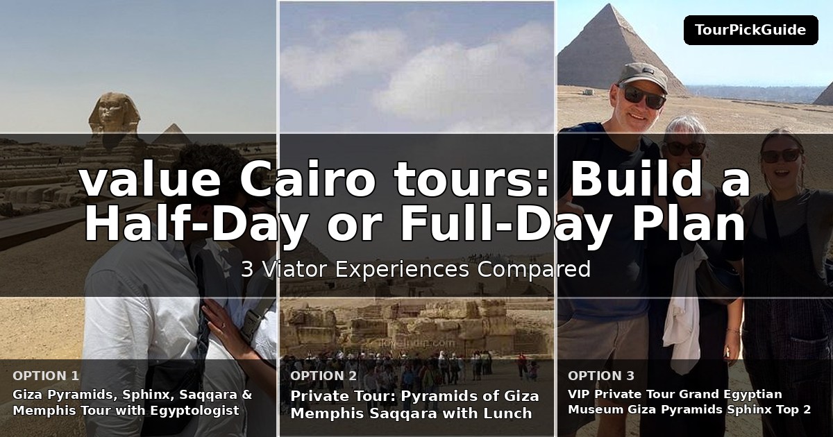 best value Cairo tours – three Viator experiences compared