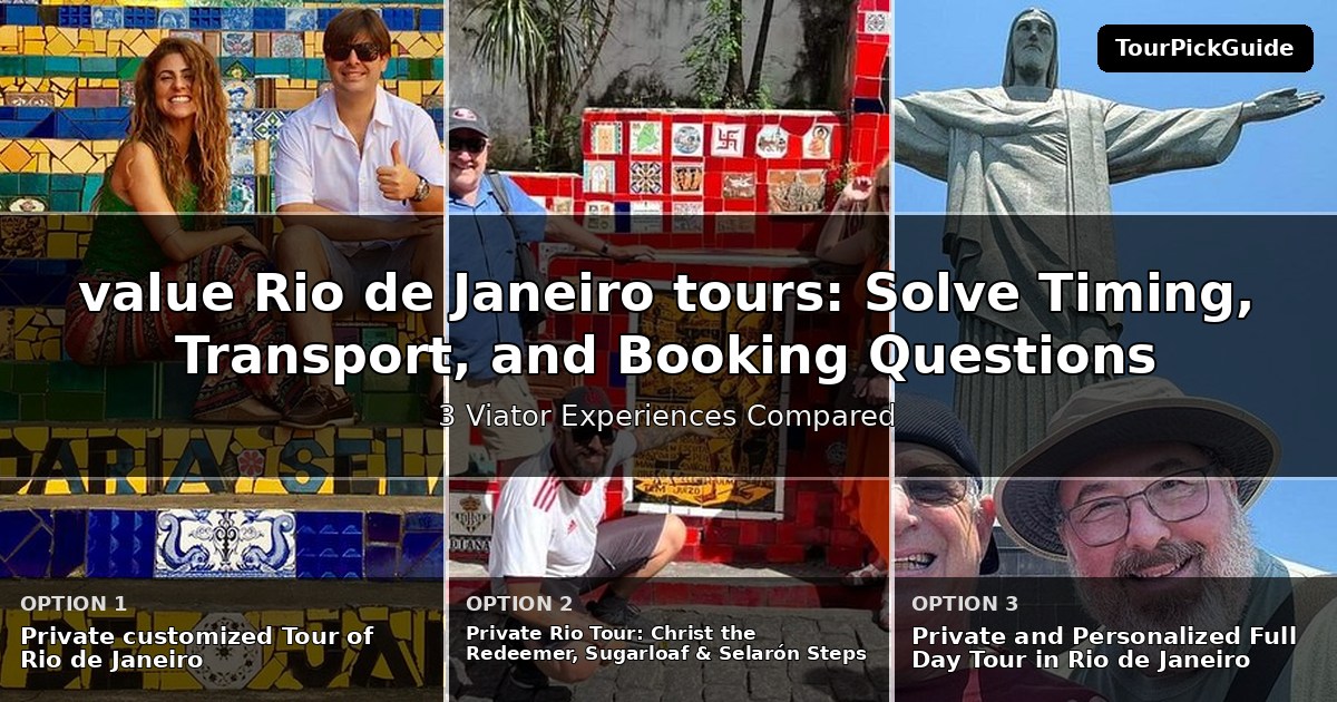 best value Rio de Janeiro tours – three Viator experiences compared