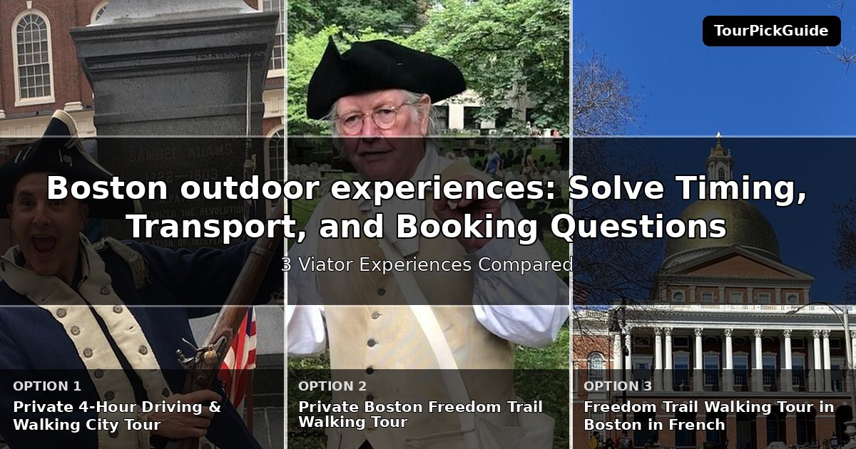Boston outdoor experiences – three Viator experiences compared