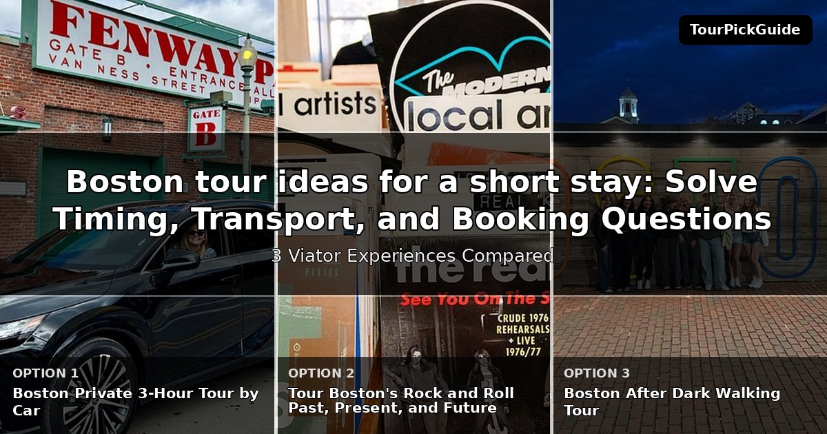Boston tour ideas for a short stay – three Viator experiences compared