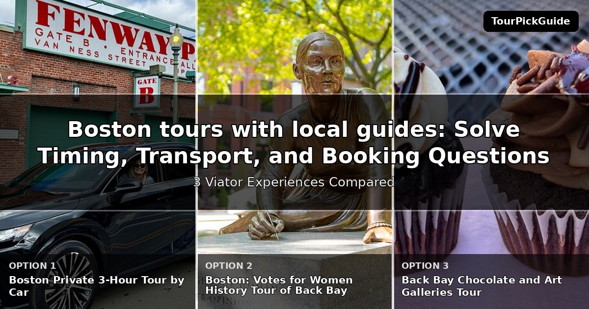 Boston tours with local guides – three Viator experiences compared