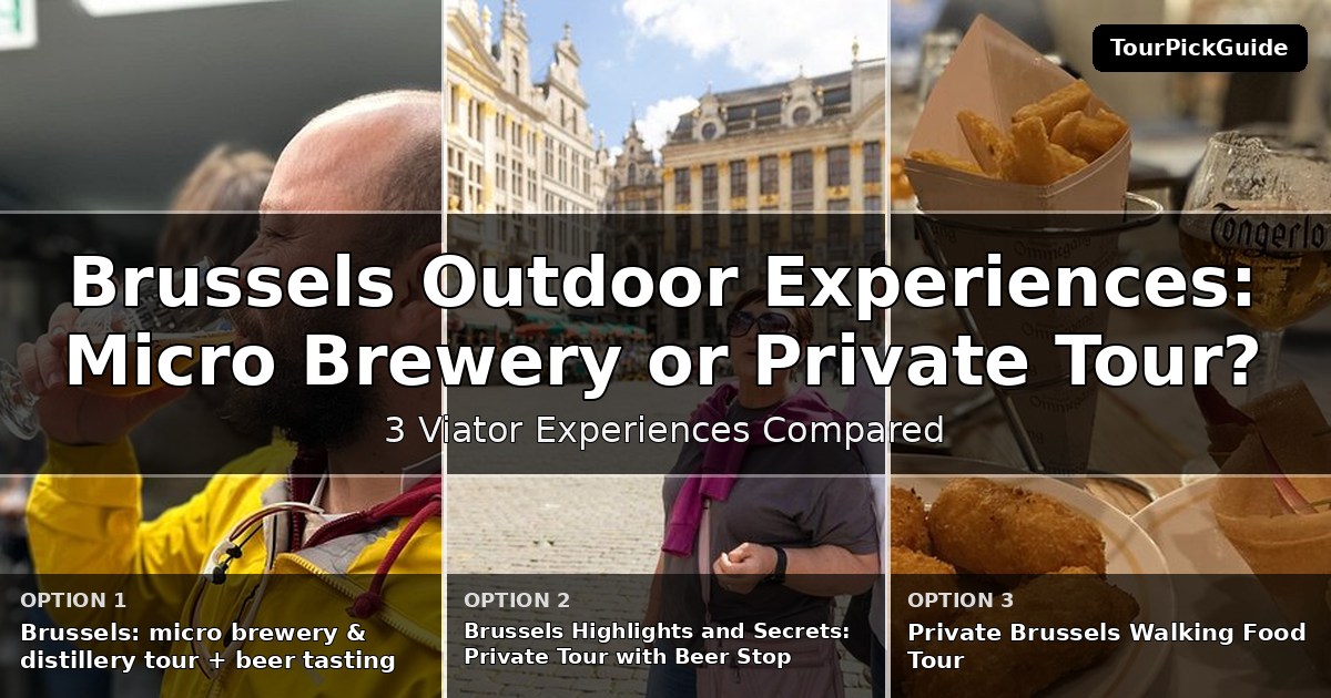 Brussels outdoor experiences – three Viator experiences compared