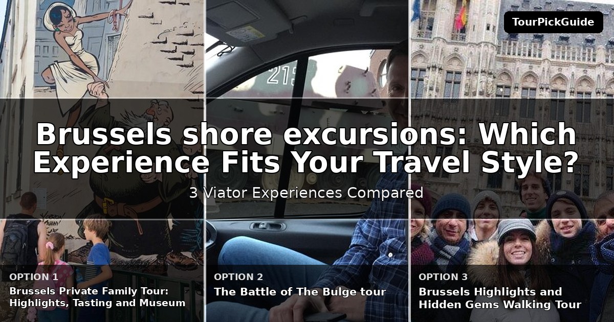 Brussels shore excursions – three Viator experiences compared