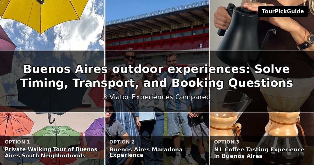 Buenos Aires outdoor experiences – three Viator experiences compared