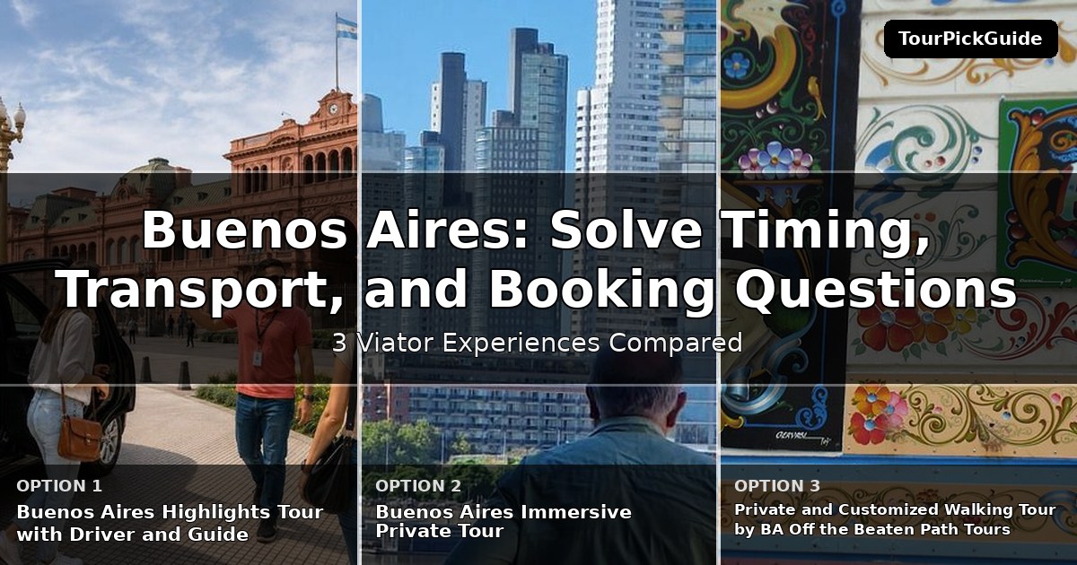 Buenos Aires tours with skip the line access – three Viator experiences compared