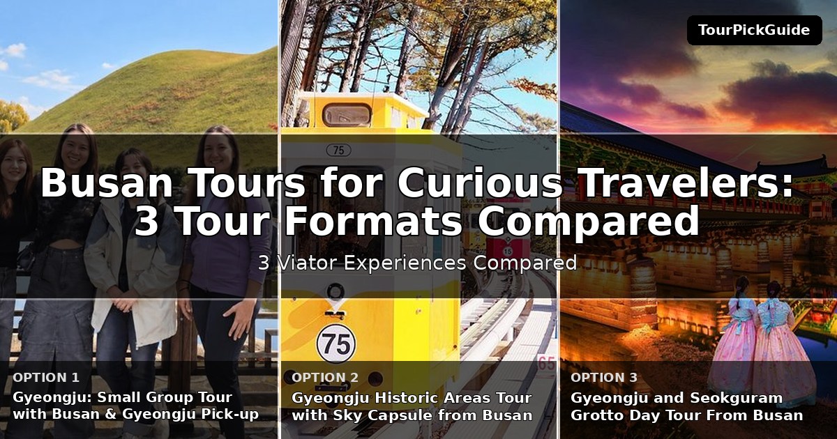 Busan tours for curious travelers – three Viator experiences compared