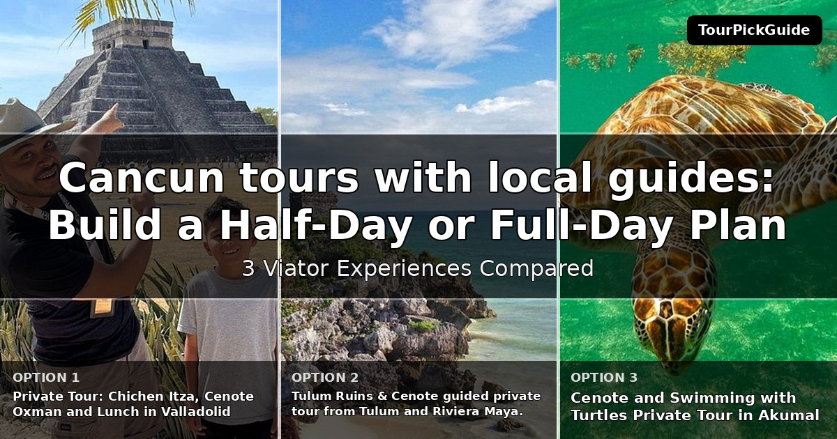 Cancun tours with local guides – three Viator experiences compared