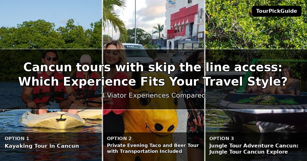 Cancun tours with skip the line access – three Viator experiences compared