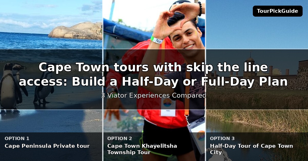 Cape Town tours with skip the line access – three Viator experiences compared