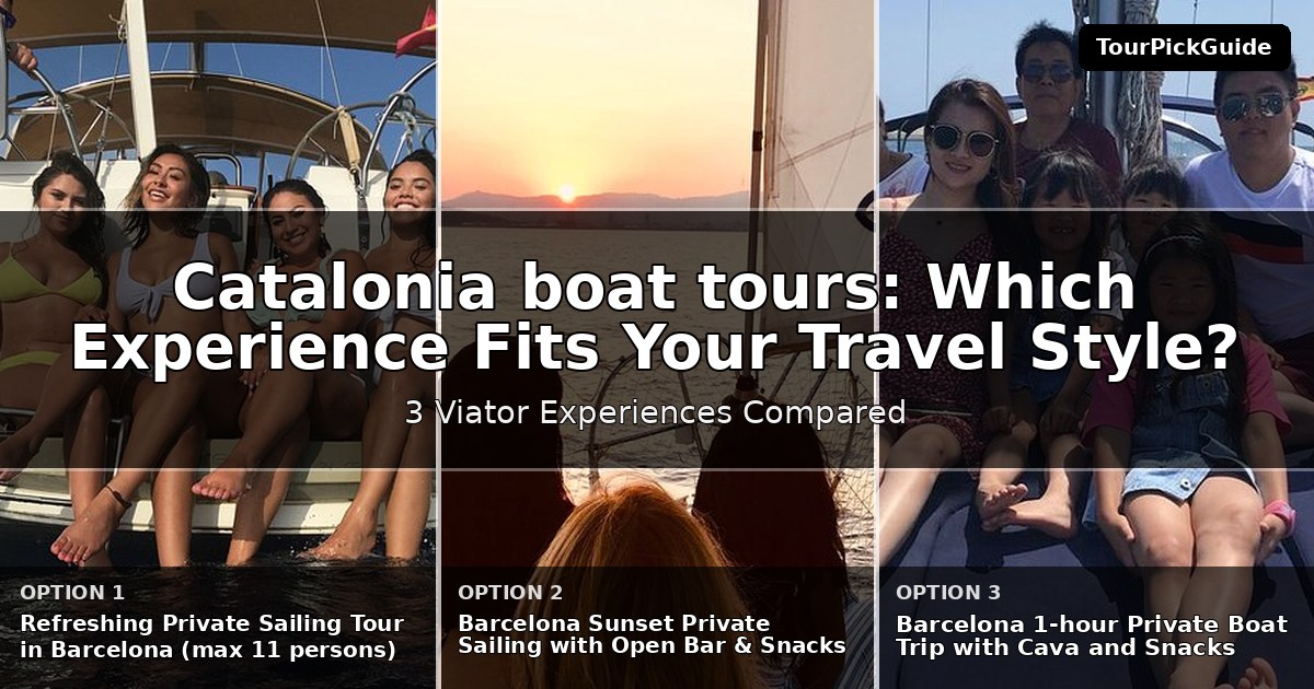 Catalonia boat tours – three Viator experiences compared