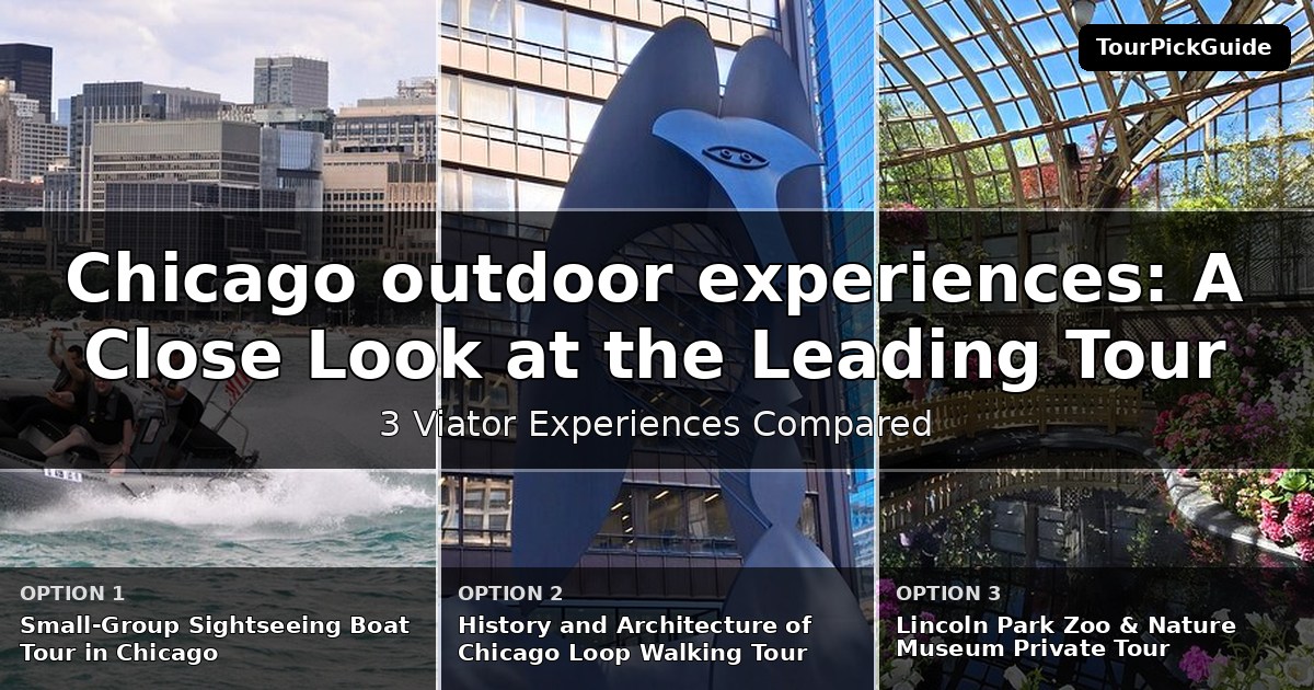 Chicago outdoor experiences – three Viator experiences compared