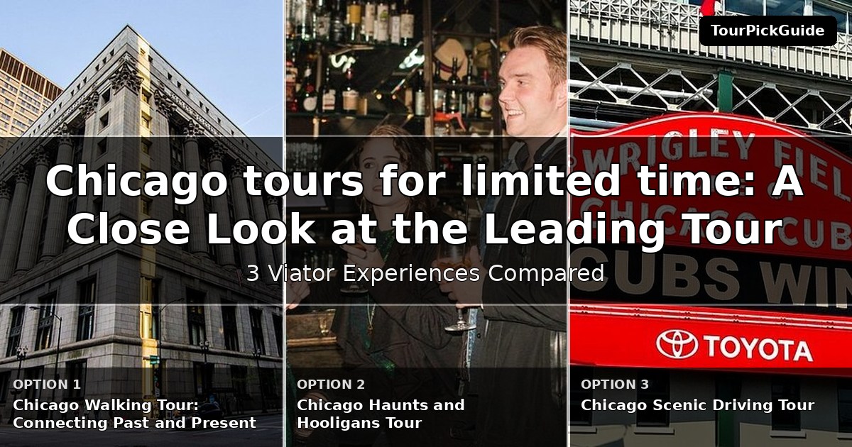 Chicago tours for limited time – three Viator experiences compared