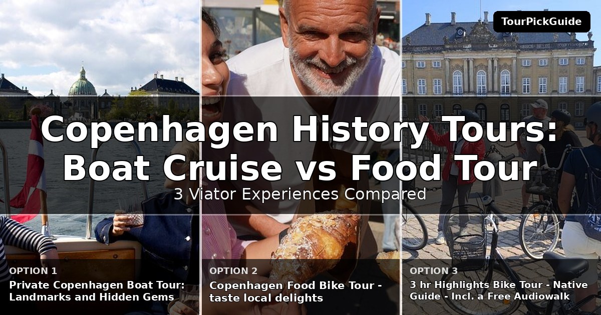 Copenhagen history tours – three Viator experiences compared