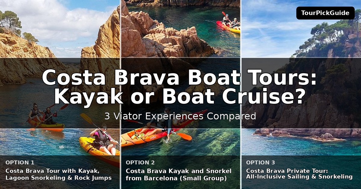 Costa Brava boat tours – three Viator experiences compared