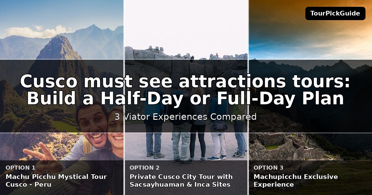 Cusco must see attractions tours – three Viator experiences compared