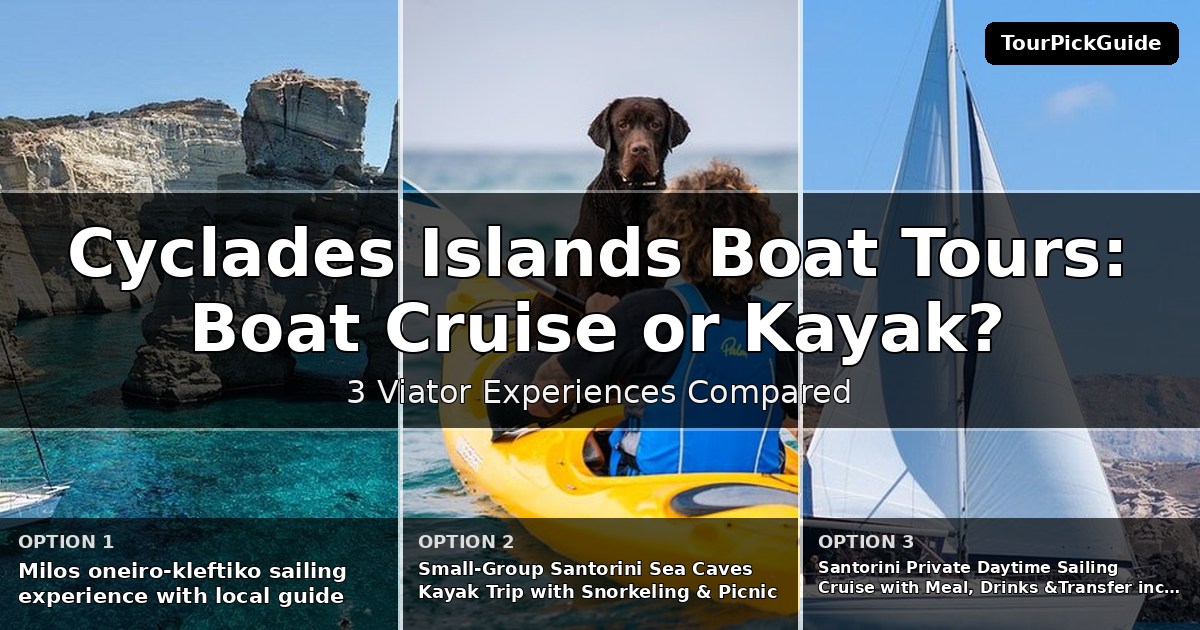 Cyclades Islands boat tours – three Viator experiences compared