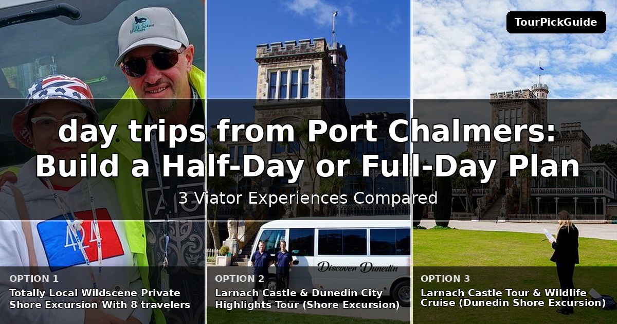 day trips from Port Chalmers – three Viator experiences compared
