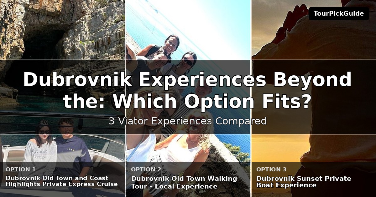 Dubrovnik experiences beyond the highlights – three Viator experiences compared