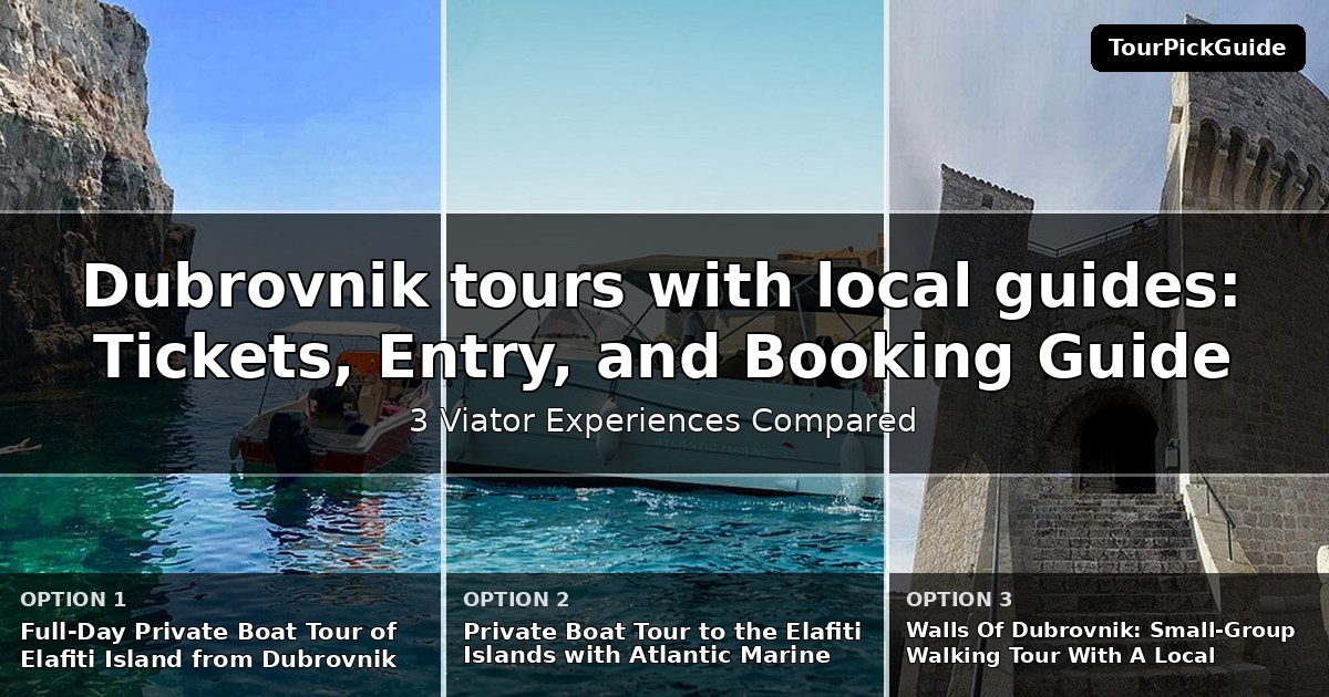 Dubrovnik tours with local guides – three Viator experiences compared