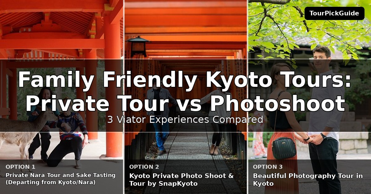 family friendly Kyoto tours – three Viator experiences compared