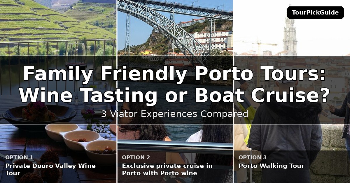 family friendly Porto tours – three Viator experiences compared