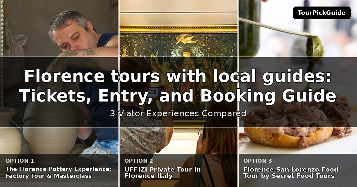 Florence tours with local guides – three Viator experiences compared