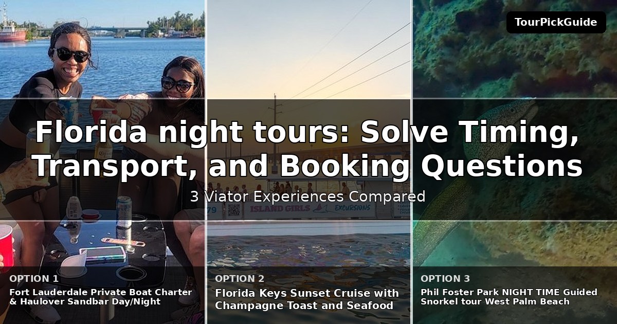 Florida night tours – three Viator experiences compared