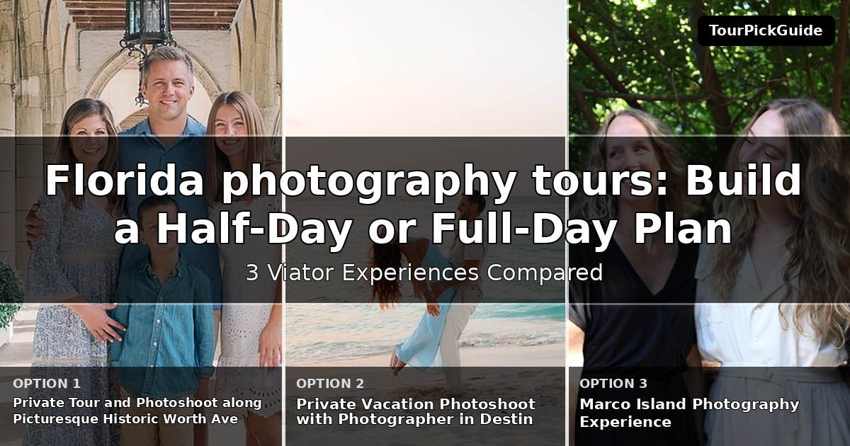 Florida photography tours – three Viator experiences compared