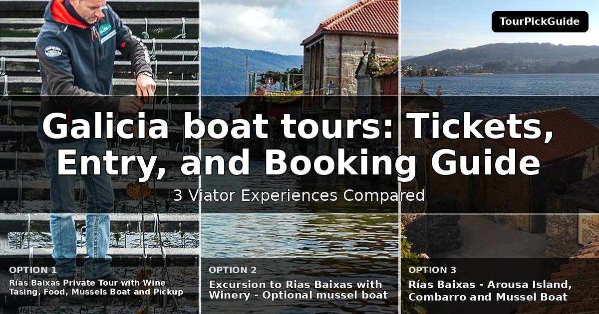 Galicia boat tours – three Viator experiences compared