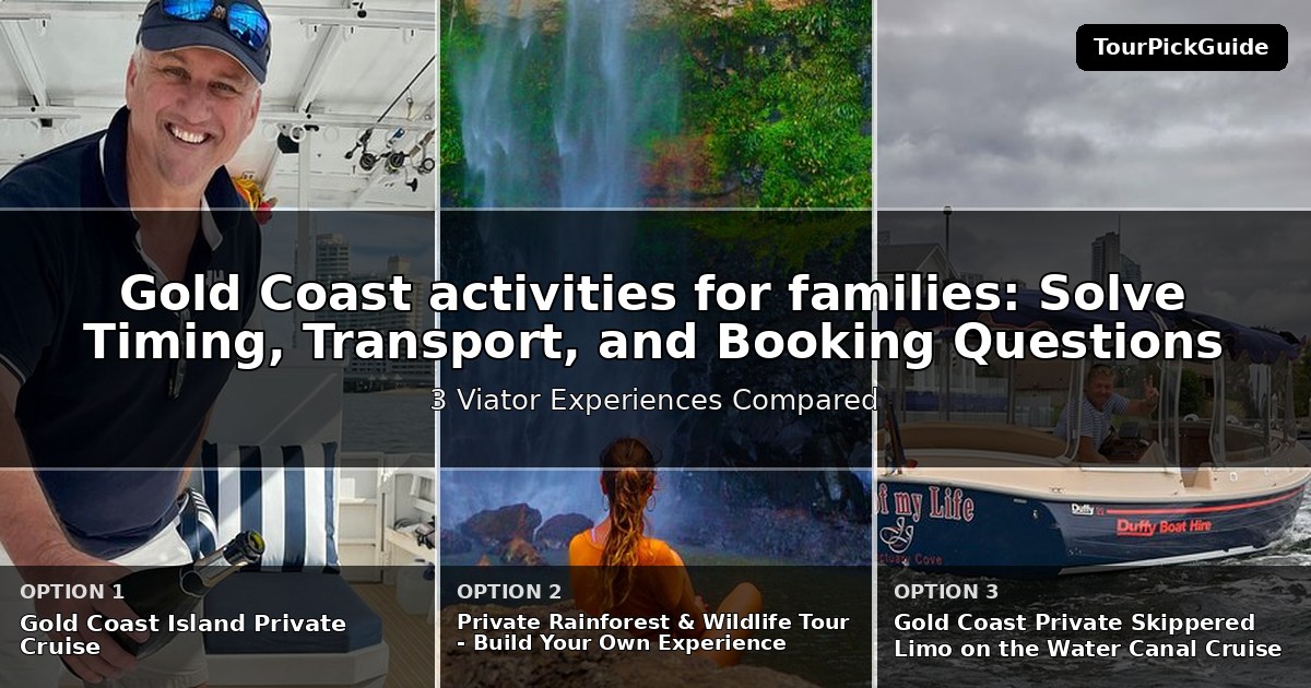 Gold Coast activities for families – three Viator experiences compared