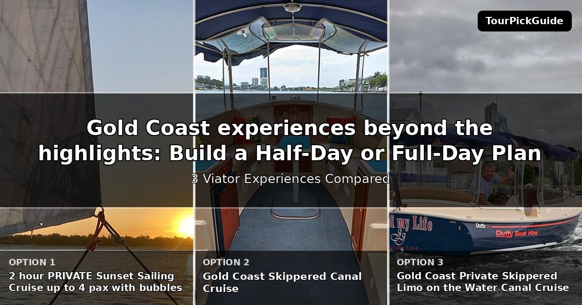 Gold Coast experiences beyond the highlights – three Viator experiences compared