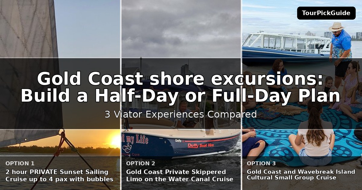 Gold Coast shore excursions – three Viator experiences compared