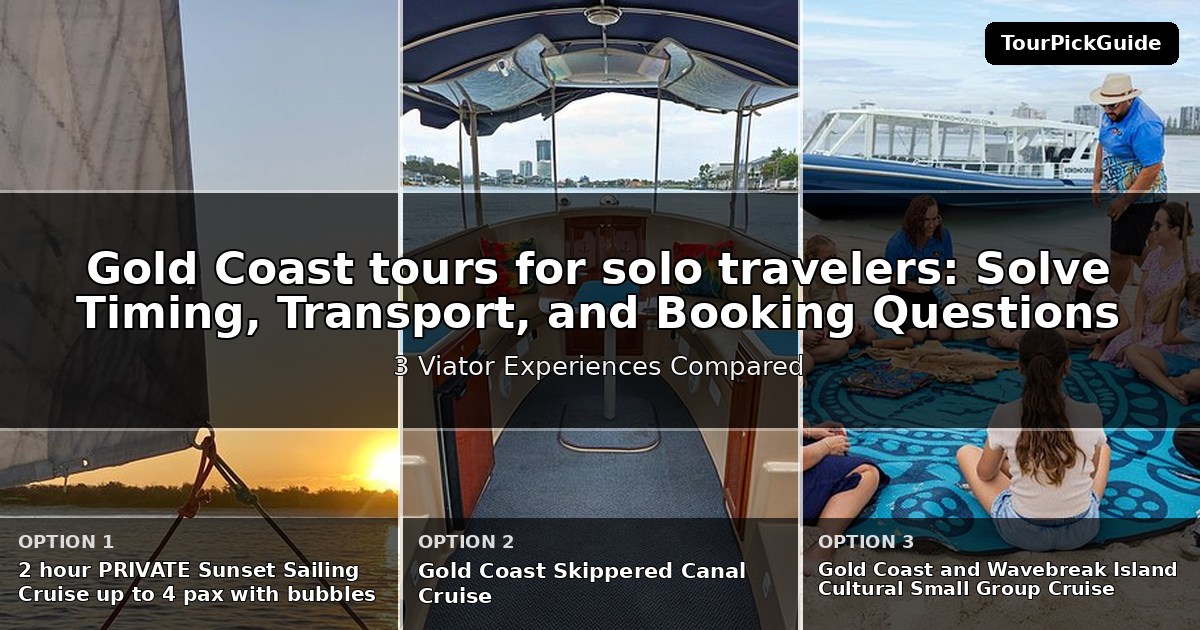 Gold Coast tours for solo travelers – three Viator experiences compared