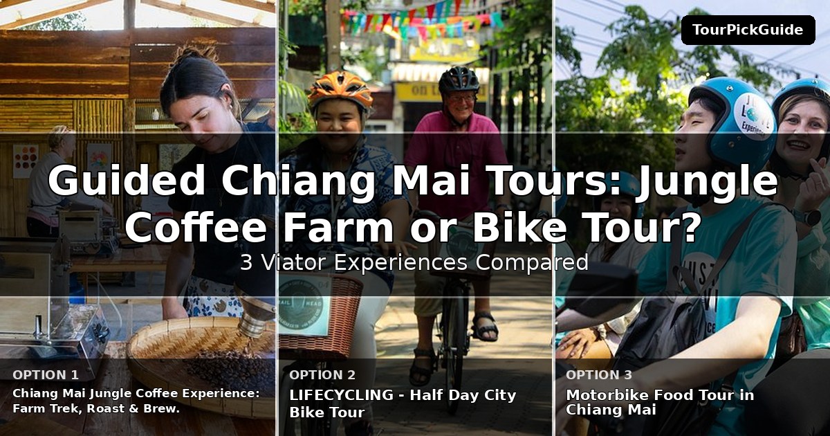 guided Chiang Mai tours – three Viator experiences compared