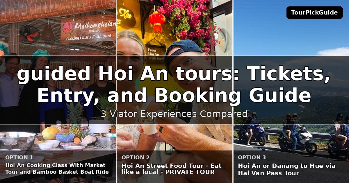guided Hoi An tours – three Viator experiences compared